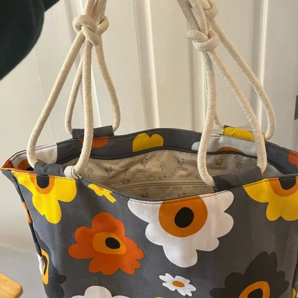 Summer Blooms Farmhouse Is My Style Tote Bag Pockets Lined Durable - Picture 5 of 5